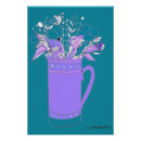 Recherche de fleurs turquoise posters Pour elle