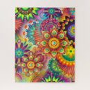 Recherche de mandala puzzles Psychédélique