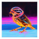 Recherche de moineau posters Peinture d'oiseau
