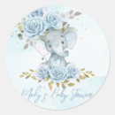 Recherche de blue elephant autocollants Baby shower éléphant