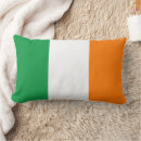 Recherche de drapeau irlandais coussins Blanc