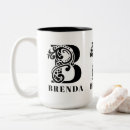 Recherche de lettre b tasses Monogramme