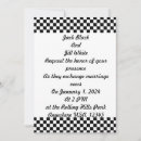Recherche de damier noir et blanc invitations Moderne