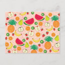 Recherche de fruits mignons cartes postales Pour enfants