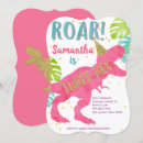 Recherche de pink dinosaur anniversaire invitations Dinosaure