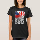 Recherche de drapeau géorgien tshirts Moitié