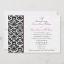 Recherche de blanche de damassé mariage invitations Noir