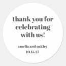 Recherche de noir blanc mariage autocollants Typographie