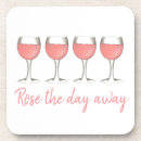 Recherche de wine dessous de verres Rose