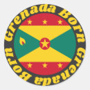 Recherche de drapeau de grenade autocollants Travel
