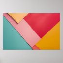 Recherche de triangles modernes posters Coloré