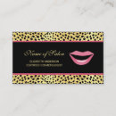 Recherche de copie de lèvre cartes visite Cosmetologist