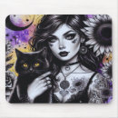 Recherche de chat gothique tapis souris Sorcière