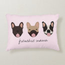 Recherche de frenchie coussins Rose