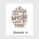 Recherche de impossible autocollants Encouragement