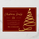 Recherche de elegant red gold noël invitations Fête de noël