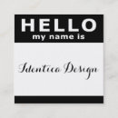 Recherche de bonjour mon nom est cartes visite Toute personne