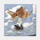 Recherche de poisson rouge magnets Steampunk