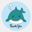 Recherche de requin drôle autocollants Grand blanc