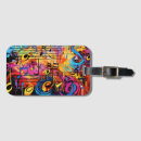 Recherche de note musique bagages étiquettes Abstrait