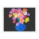 Recherche de vase bleu posters Floral