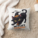 Recherche de sorcière mignonne coussins Chat noir