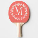 Recherche de rose corail raquettes ping pong Monogramme