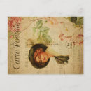 Recherche de typographie française cartes postales Floral
