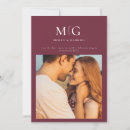 Recherche de initial 13x18 invitations Minimaliste