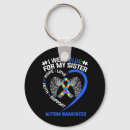 Recherche de coeur i porteclés Bleu