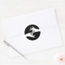 Recherche de langue signes autocollants Noir