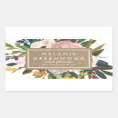 Recherche de flore rectangles autocollants Floral