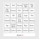 Recherche de herbes et épices autocollants Ferme