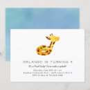 Recherche de girafe anniversaire invitations Enfants