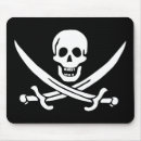 Recherche de drapeau pirate tapis souris Crâne