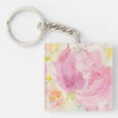 Recherche de bouquet rose porteclés Aquarelle