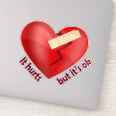 Recherche de le coeur brisé autocollants Amour