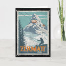 Recherche de montagne suisse vœux cartes Hiver