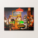 Recherche de poker puzzles Chiens jouant au poker