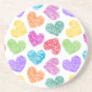 Recherche de valentines day coasters dessous de verres Coeur