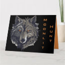 Recherche de loup noir vœux cartes Gris
