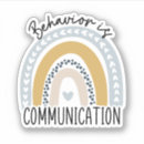 Recherche de communication autocollants Comportement