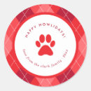 Recherche de chien noël autocollants Moderne