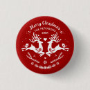 Recherche de noël rouge badges Rouge et blanc