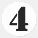 Recherche de numéro 4 autocollants Pour tous