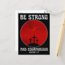 Recherche de soyez fort et courageux cartes postales Verset biblique