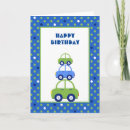 Recherche de garçons avec des voitures anniversaire cartes Enfants