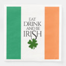 Recherche de drapeau irlandais serviettes Shamrock