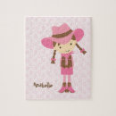 Recherche de cowgirl puzzles Mignonne