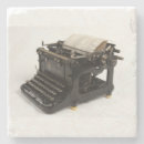 Recherche de machine à écrire dessous de verres Vieux